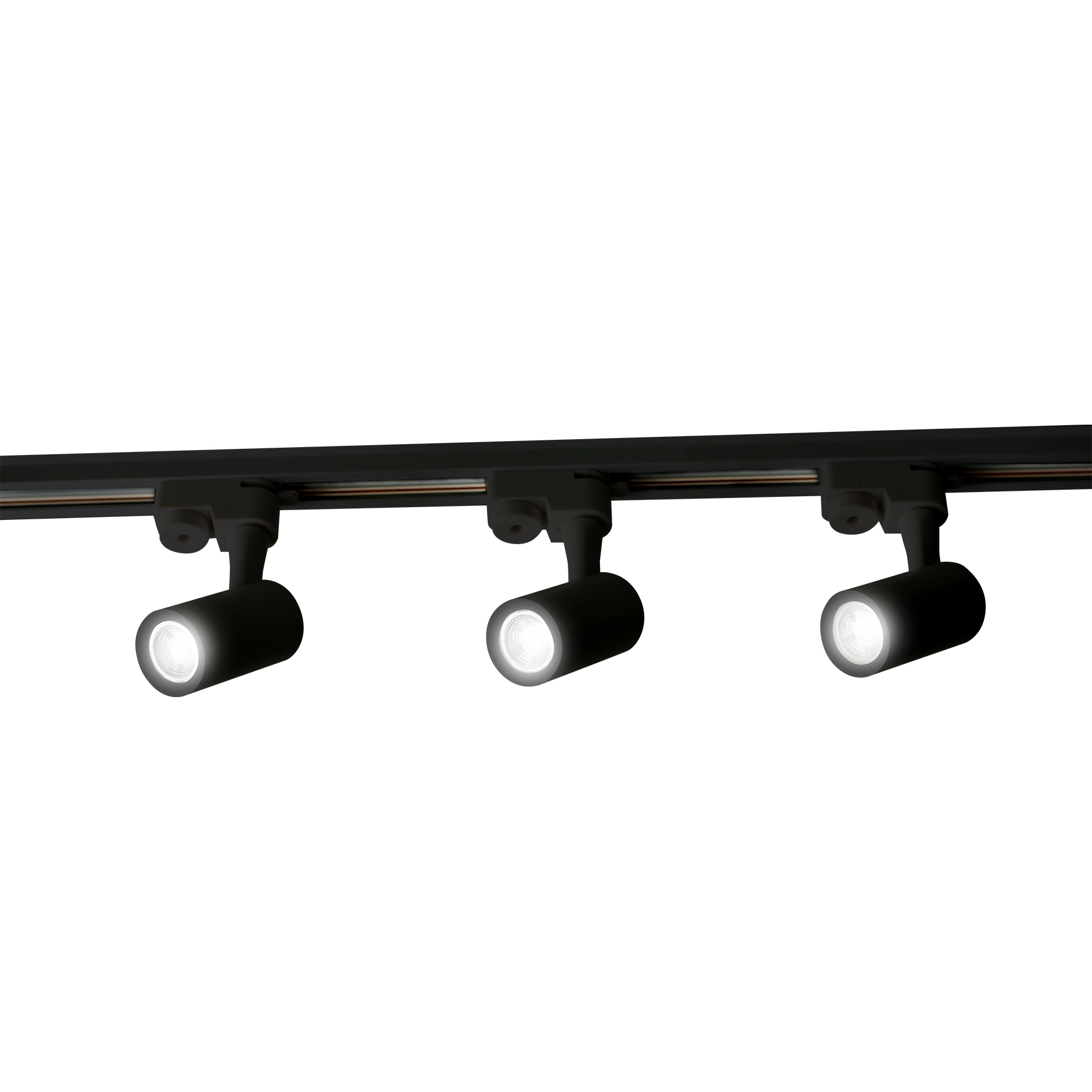 Kit Spot com Trilho com Led Neutro ECO2924 Inspire Preto Bivolt