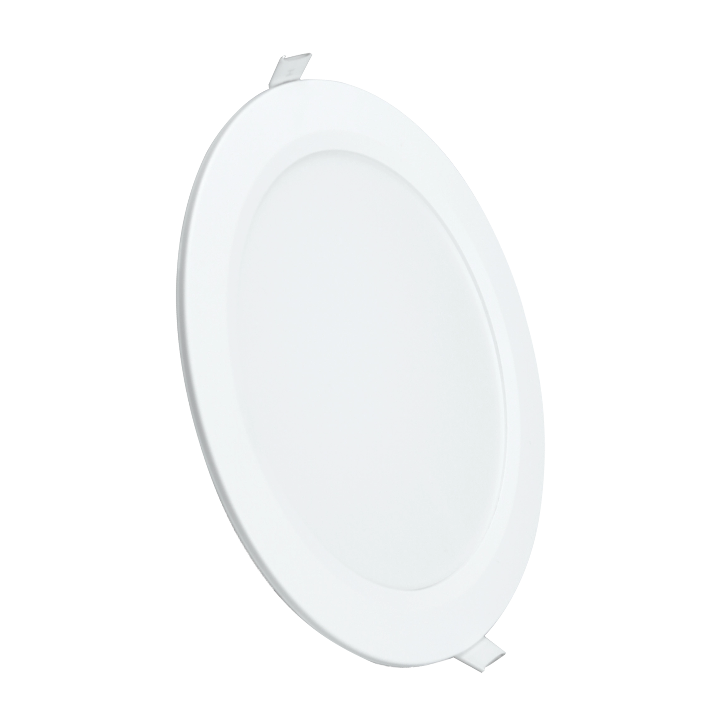 Painel de Led Embutir Redondo Luz Amarela 5W Inspire 12x12cm Branco Bivolt