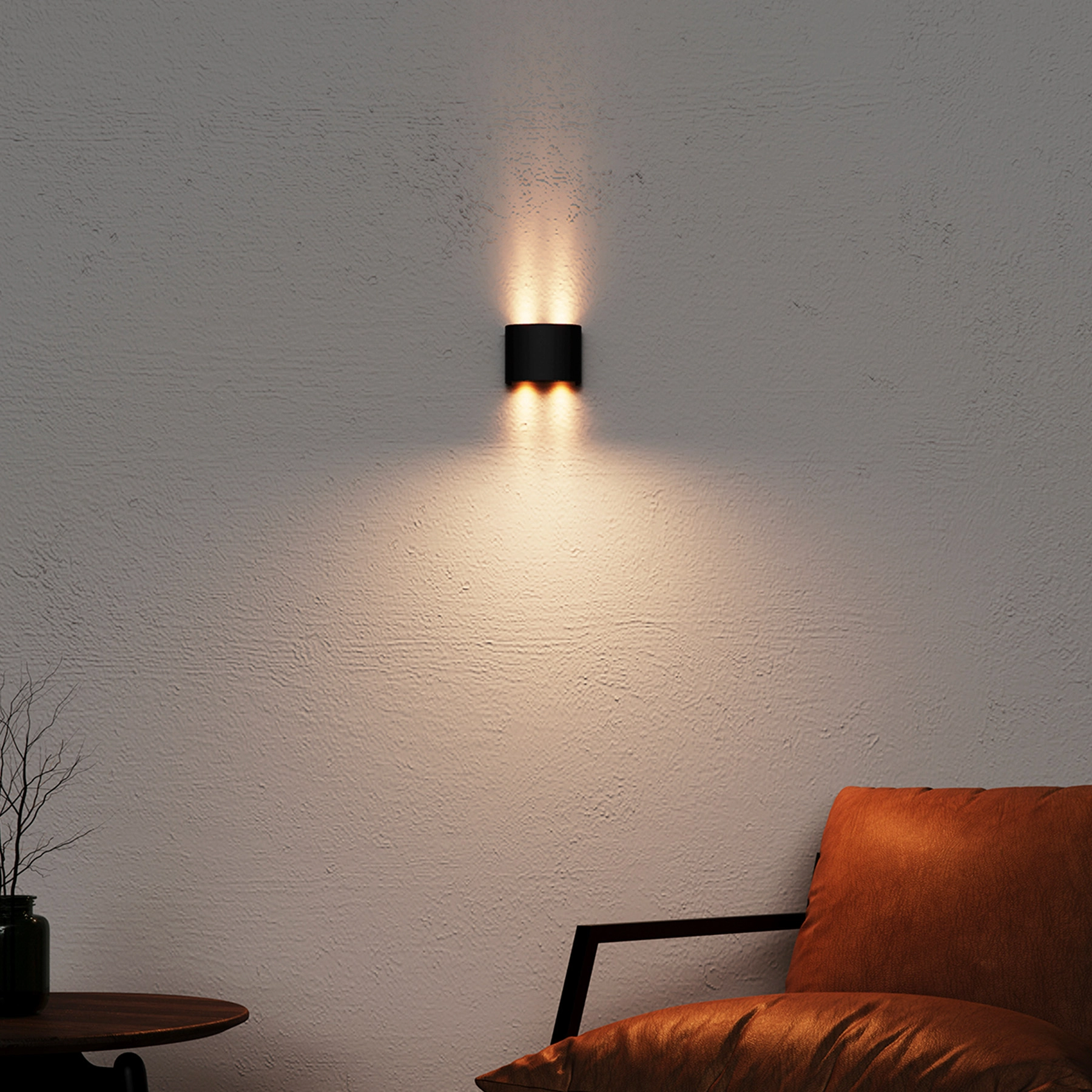 Arandela de Parede Interna Com LED IP20 ECO3056 Inspire Preta Bivolt