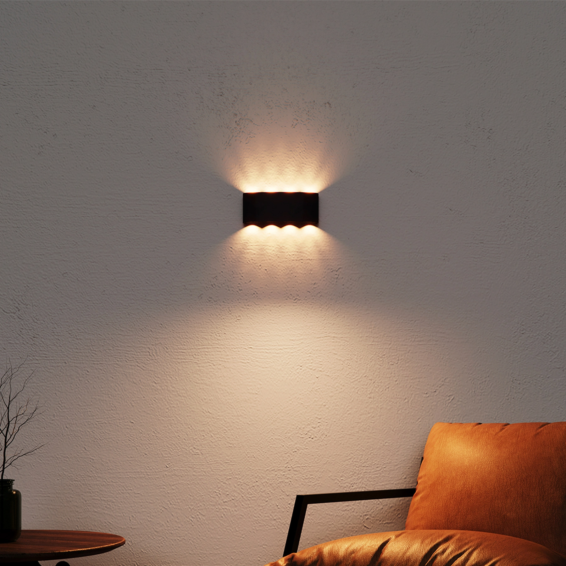 Arandela de Parede Interna Com LED IP20 ECO3068 Inspire Preta Bivolt