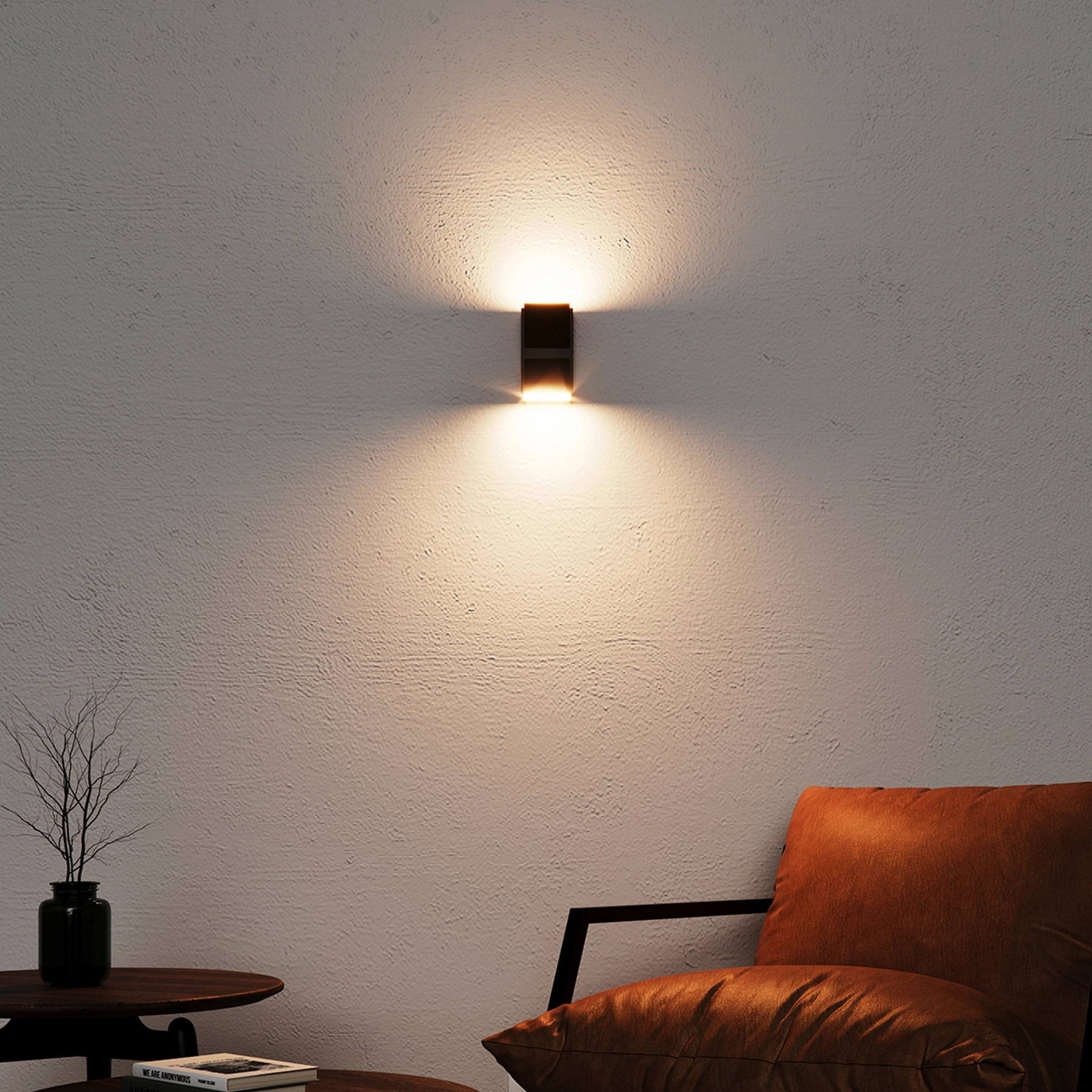 Arandela de Parede Interna Com LED IP20 ECO3114 Inspire Preta Bivolt