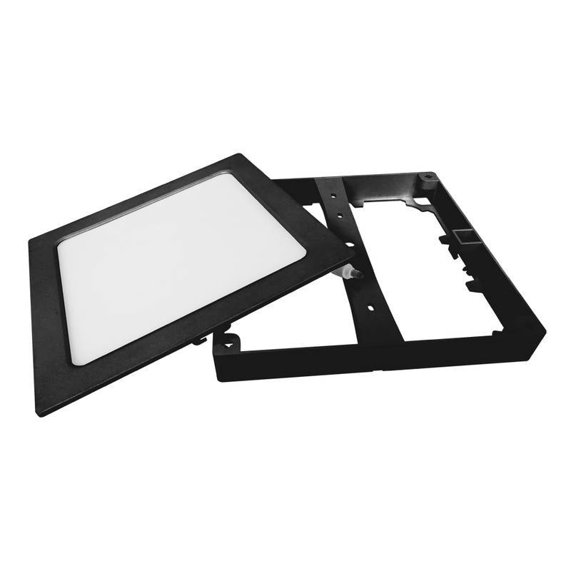 Painel Led Plafon Sobrepor Embutir Quadrado 22 X 22 15w Luz Quente 3000k