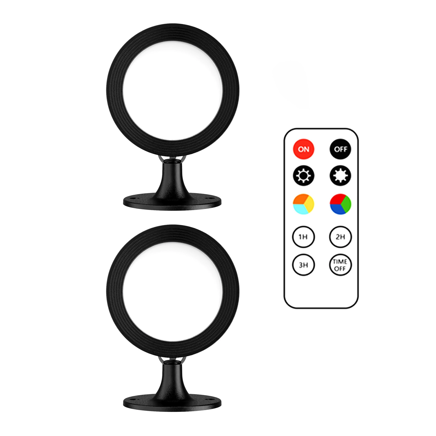 Kit 2 Arandelas de Parede Internas IP20 com LED Magnet Inspire Preta