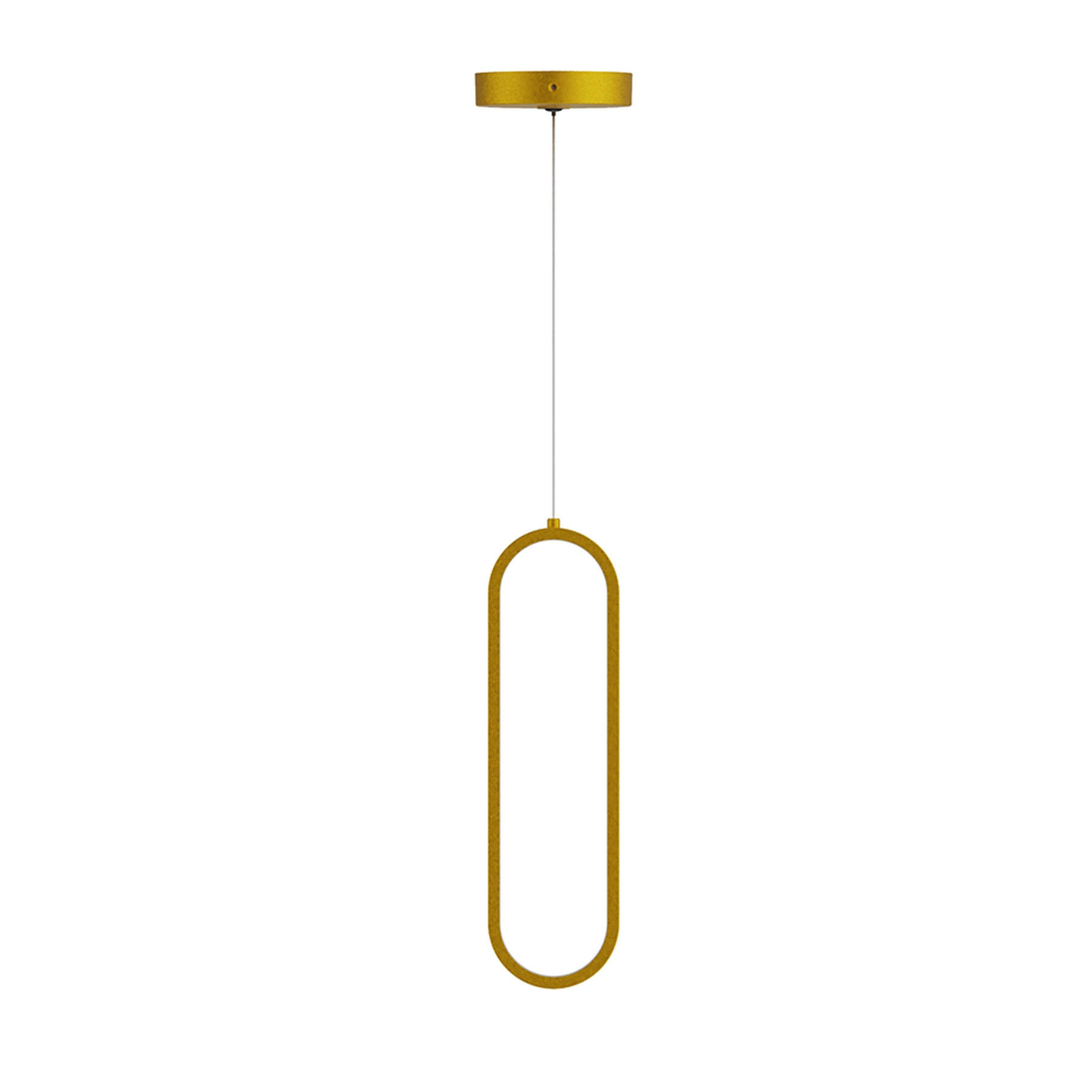 Pendente com LED Dourado Oval Inspire