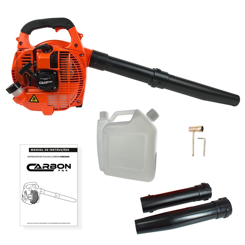 Soprador Assoprador De Folhas Lateral Gasolina 26cc Fak260s Carbon Fak