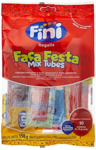 Bala Fini Faca Festa Mix Tubes 150g