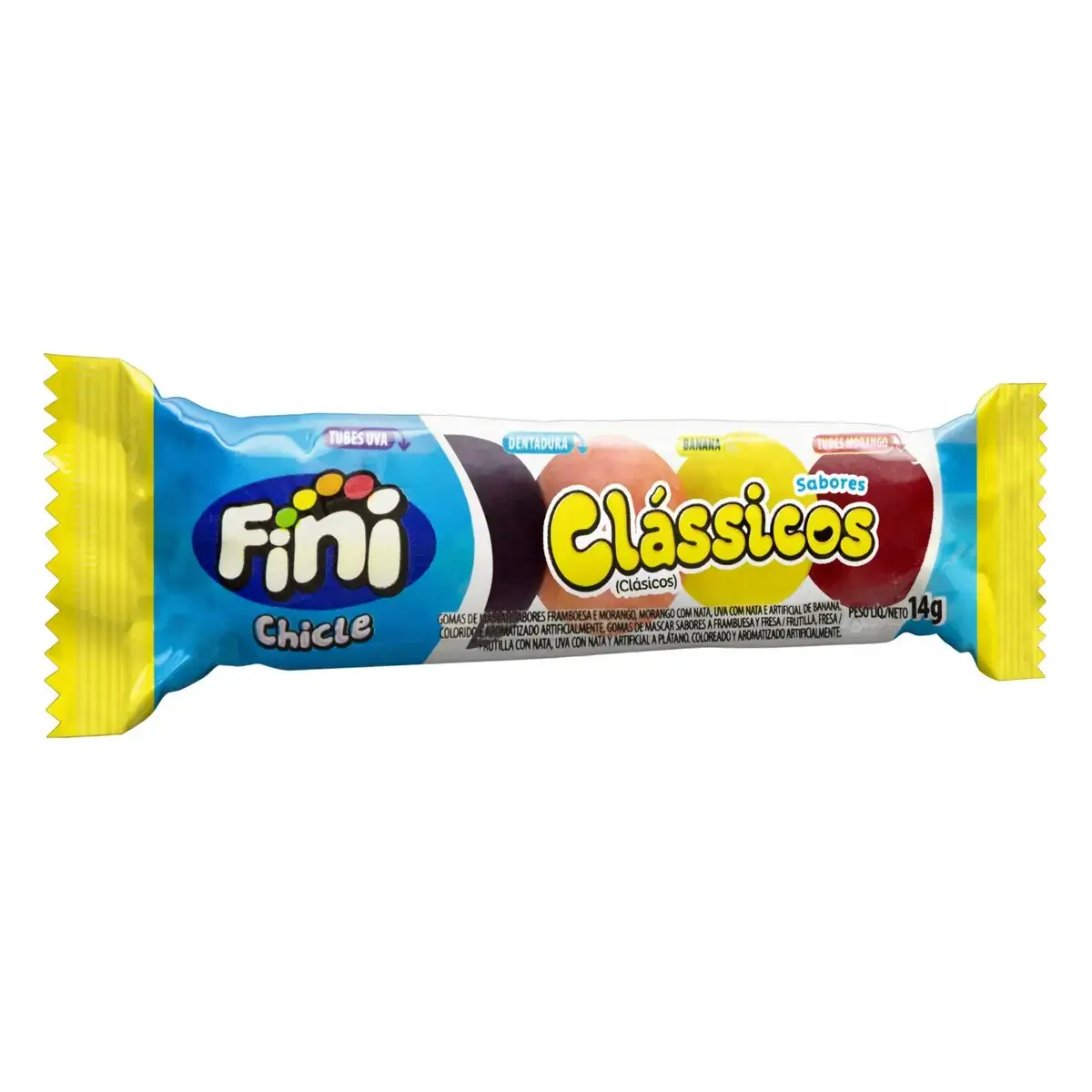 Goma de Mascar Clássicos Fini Pacote 14g