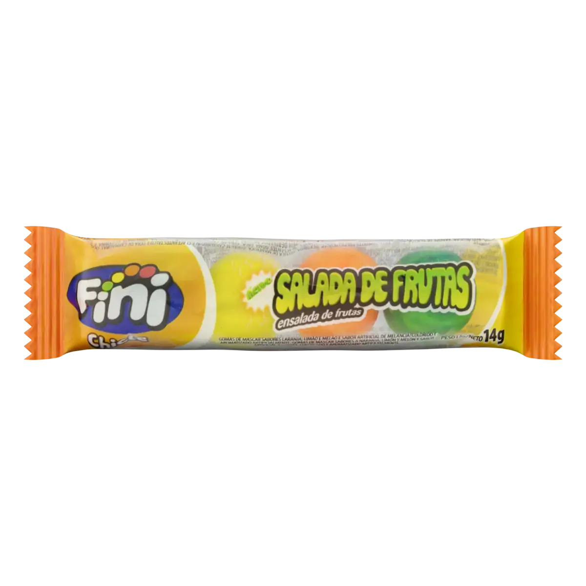 Chiclete Ácido Salada de Frutas Fini Pacote 14g