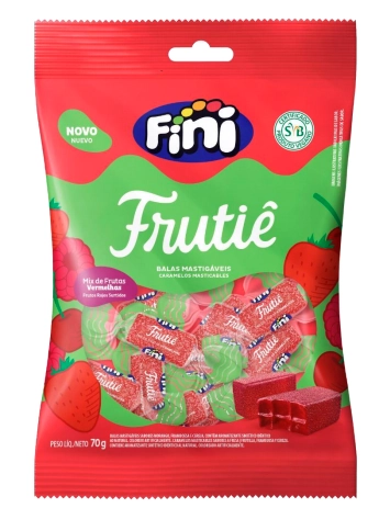 Bala Fini Frutie 70g Frutas Vermelhas