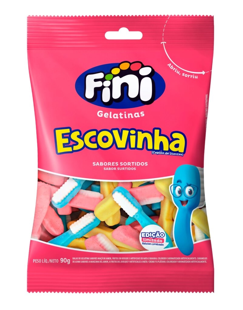 Bala Fini 90g Escovinha Sortidas