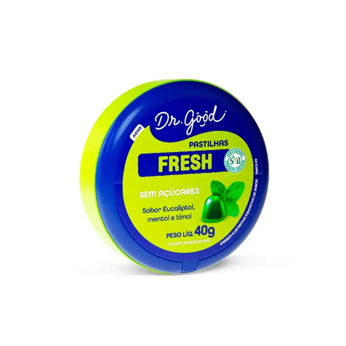 Pastilha Fresh Sabor Menta Dr Good 40g