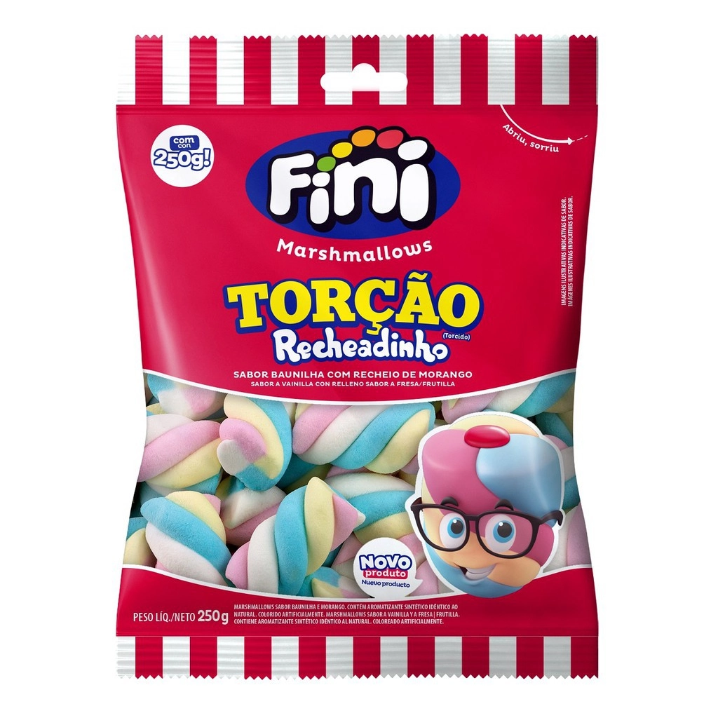 Marshmallow Fini 200gr Torção Recheado