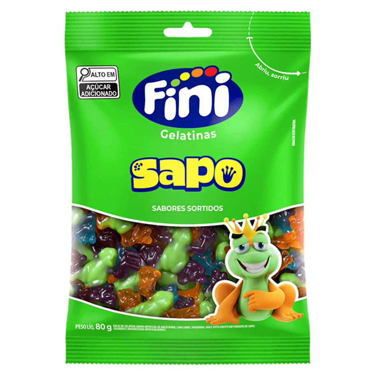 Bala Gelatina Fini Sapo 80g