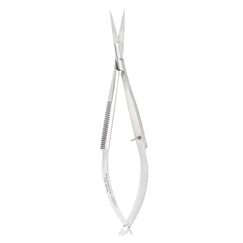 Tesoura Para Sobrancelha Dilcintia Beauty, Prime, Ponta Reta , Aço Inox , Acabamento Prata, 12 Cm