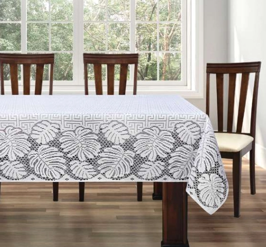 Toalha Mesa Renda 8 Lugares Costela Adao 2.40x1.50cm 11996 Beija Flor