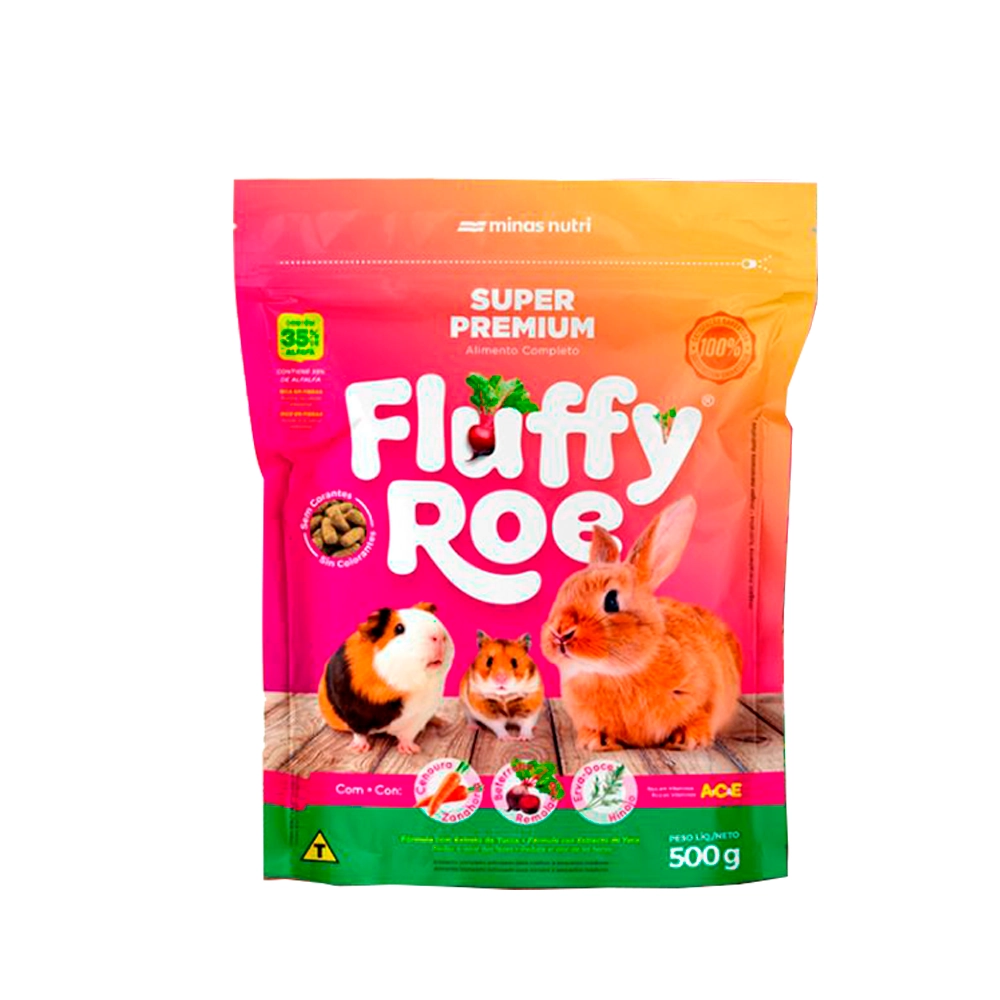 Ração para Roedores Fluffy Roe 500g