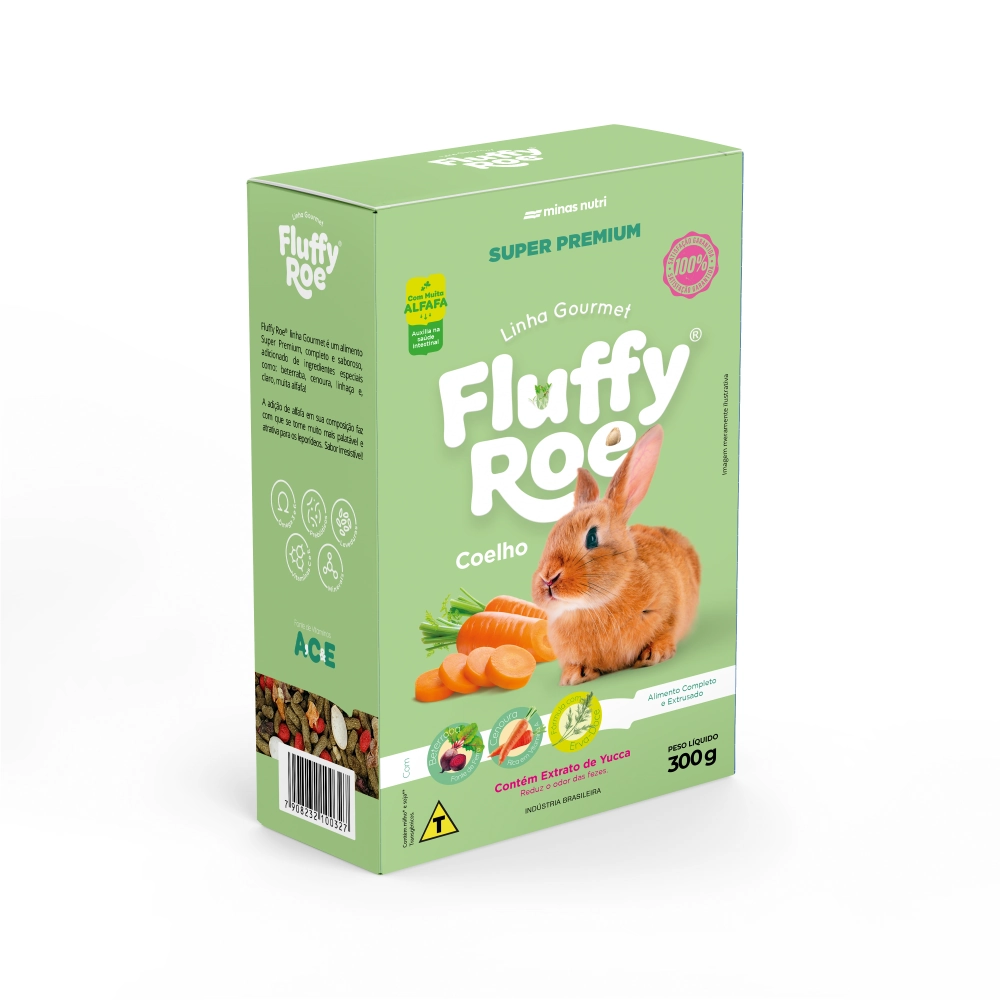 Alimento Roedores Coelho Fluffy Roe 300g