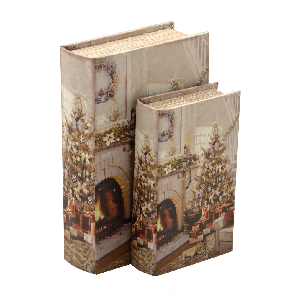 Jogo 2 Caixas Livro Natal 53 212 Mabruk