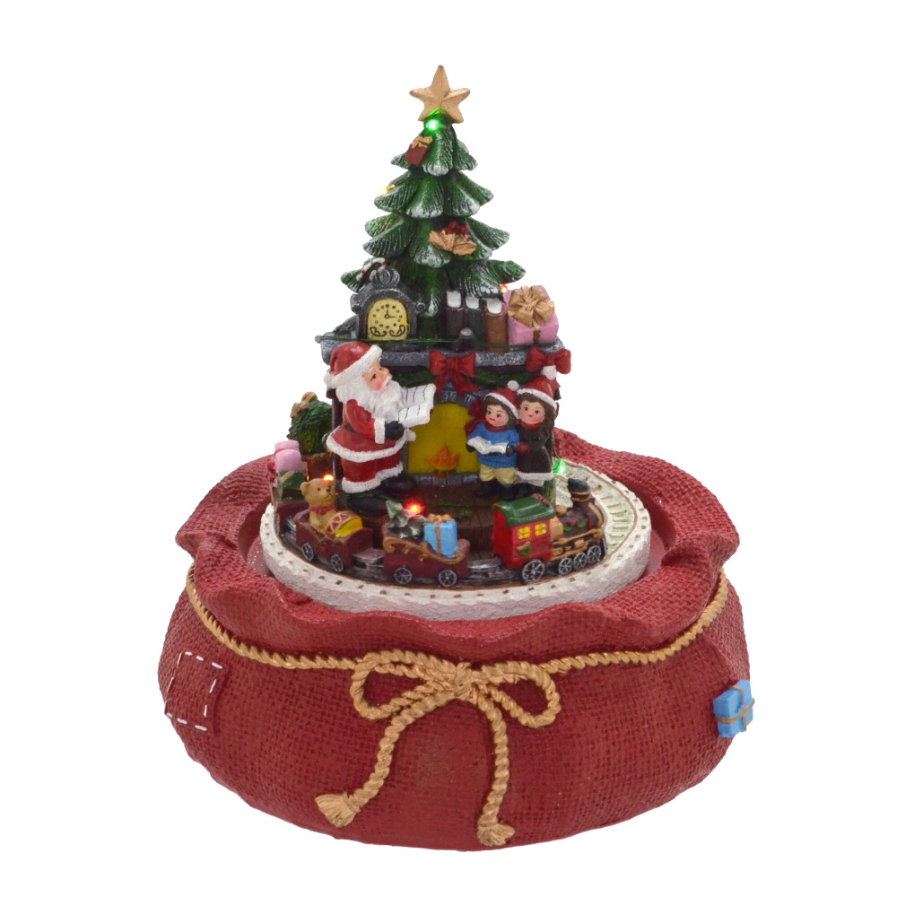 Enfeite Natal Cenario Luz Som Movimento 185 059 Mabruk