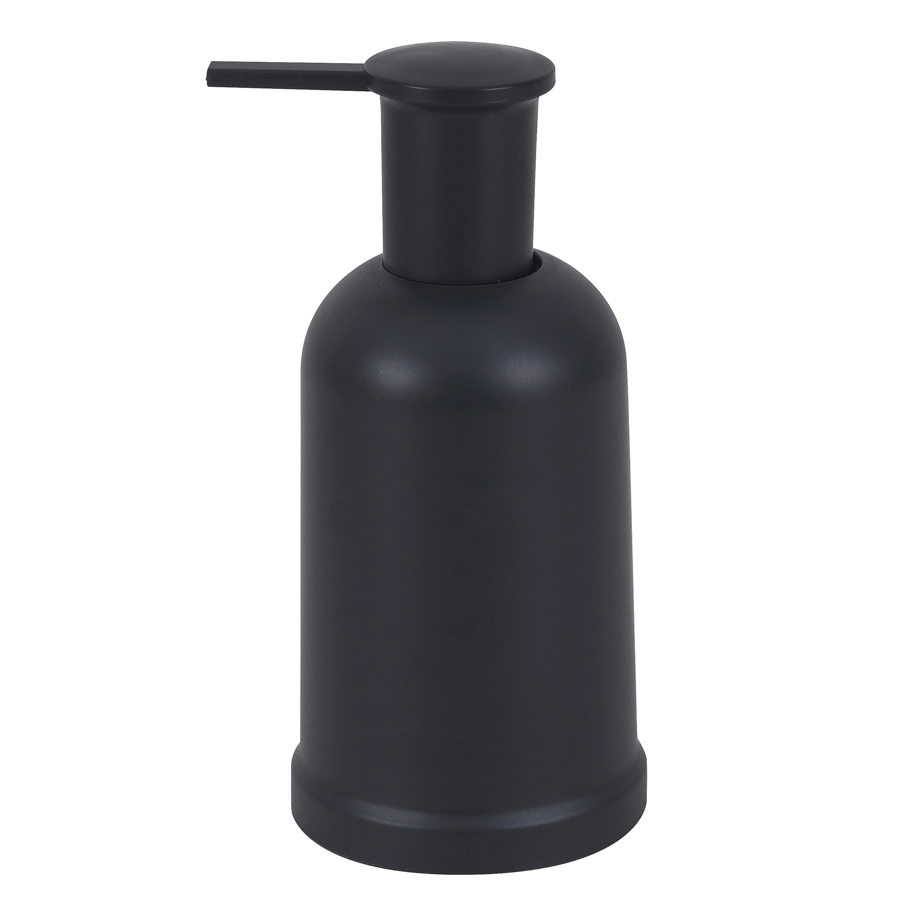Porta Sabonete Líquido de Bancada para Banheiro 450ml Plástico Preto Toilet Espressione