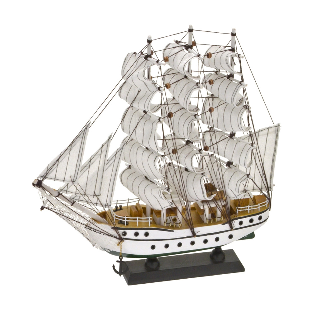 Enfeite Barco Madeira M 261 070 Mabruk