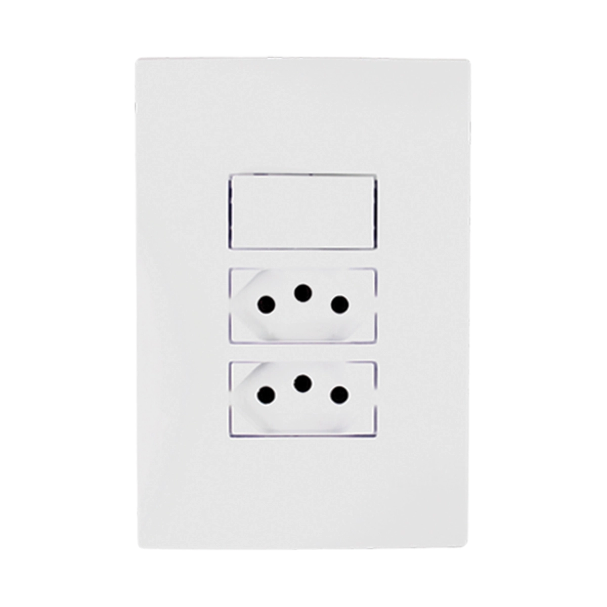 Interruptor 1 Tecla Simples E 2 Tomadas 10a Linha I9 - Ilumi
