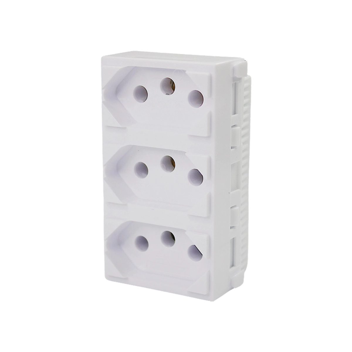 Tomada Tripla Monobloco Branco 10a Módulo Linha I9 - Ilumi