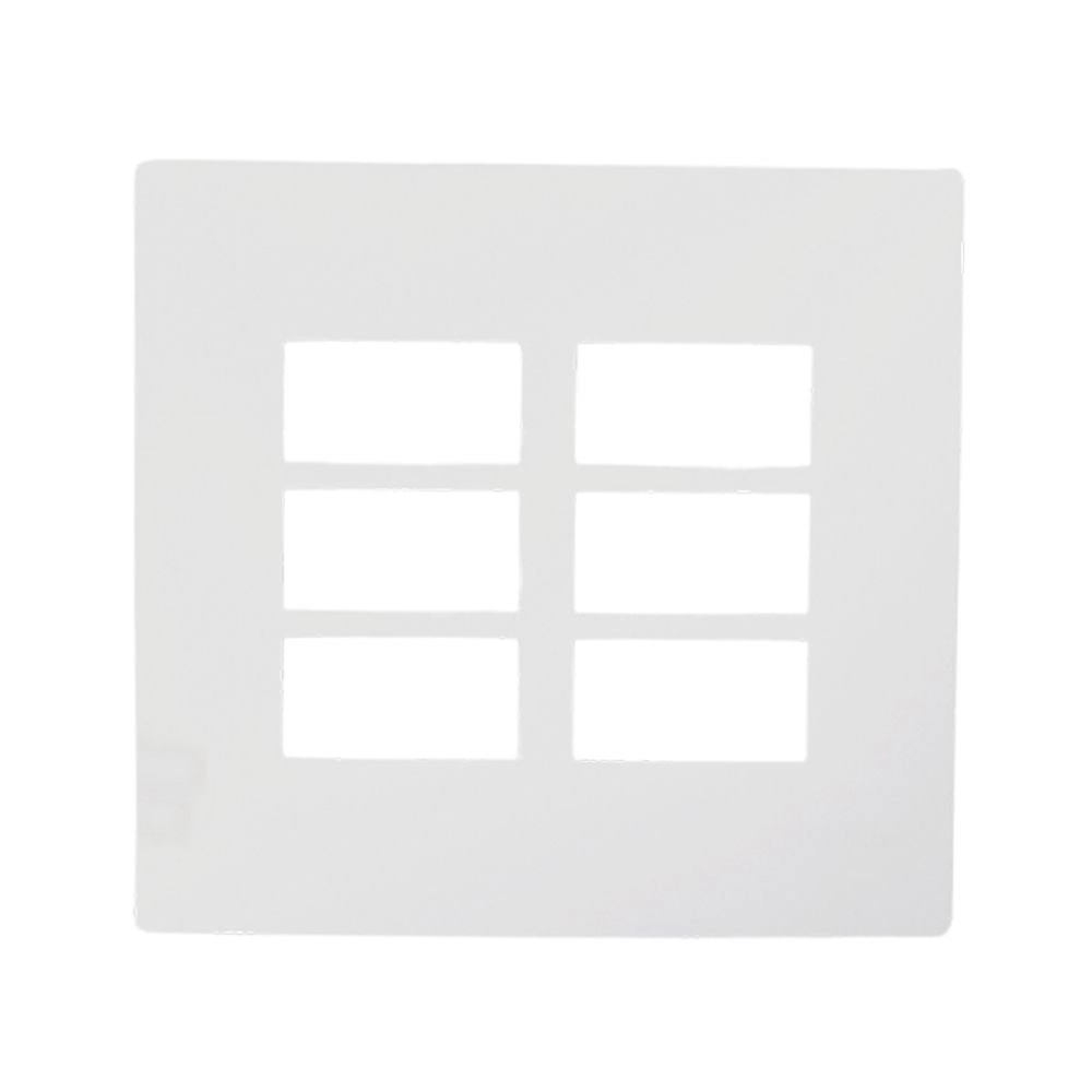 Placa 4x4 3+3 Posto Com Suporte 97090 - Ilumi
