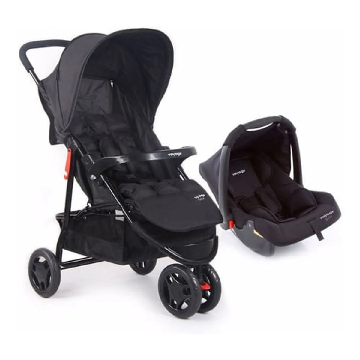 Travel System Delta Duo Pro Voyage - Preto