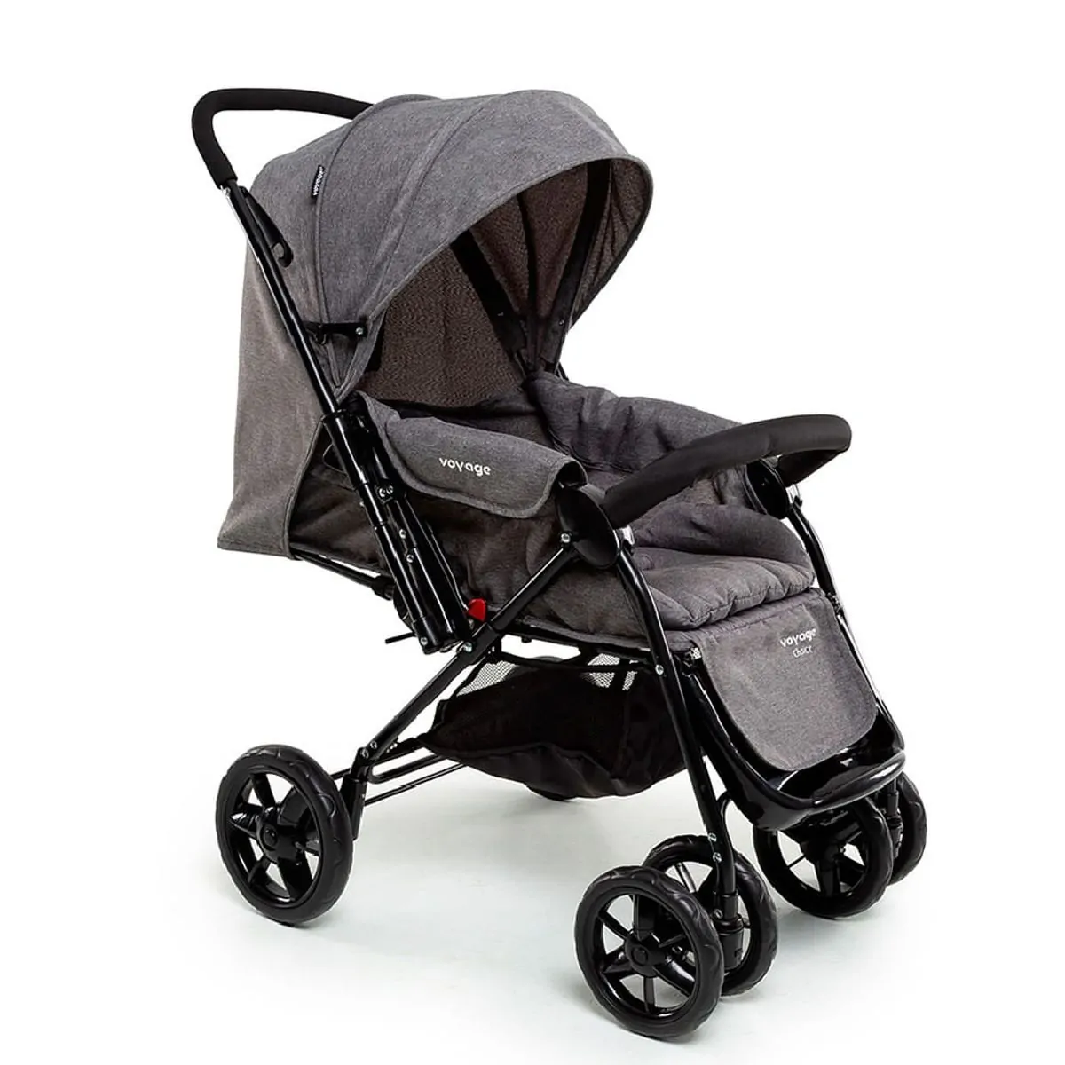 Carrinho de Bebê Choice Voyage Cinza Melange