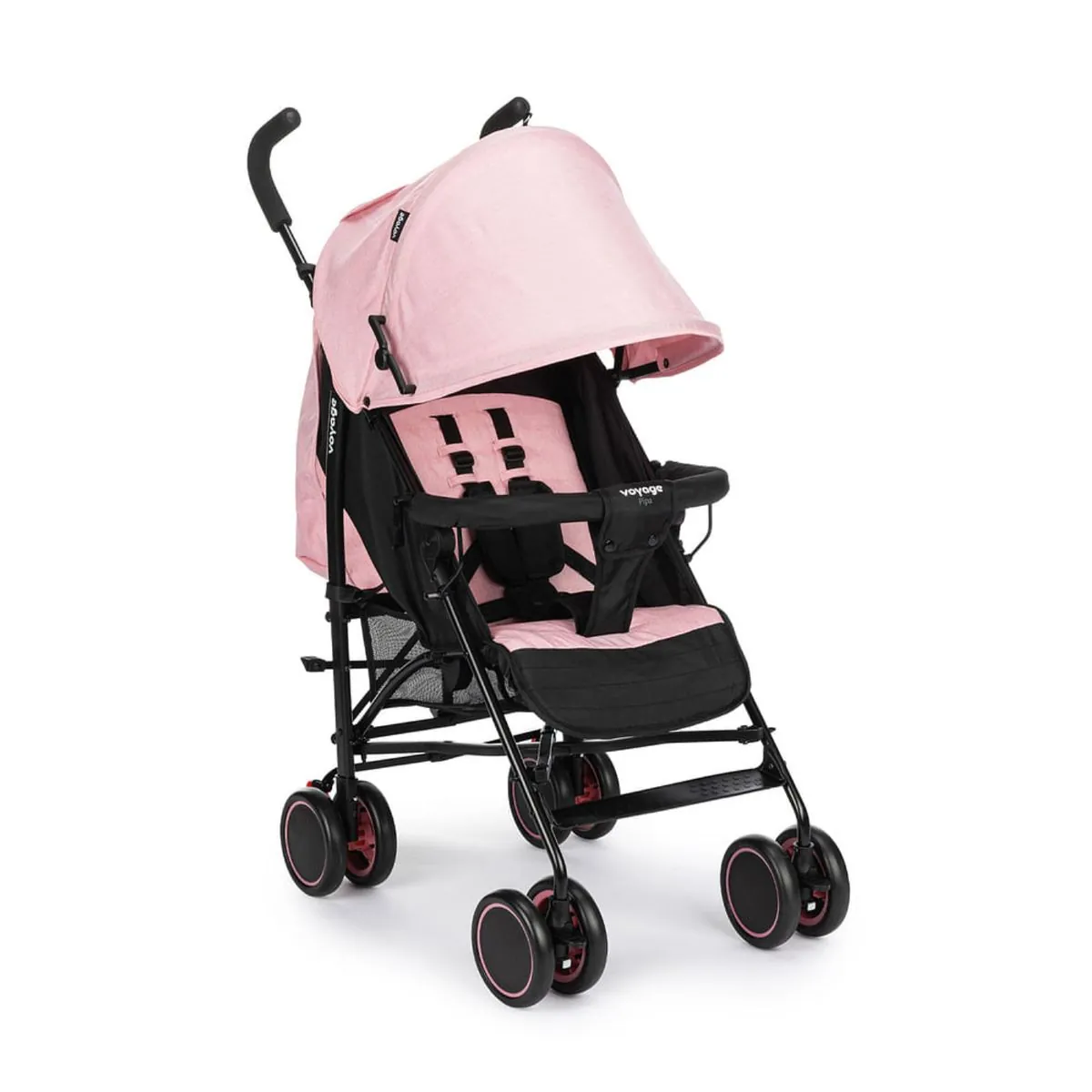 Carrinho de Bebê Guarda-Chuva Pipa Rosa Mescla - Voyage