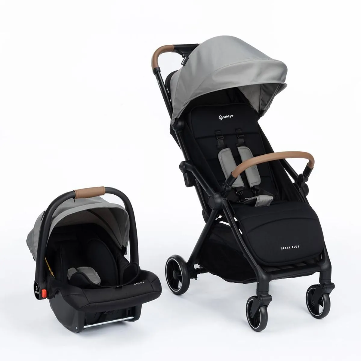 Carrinho com Bebê Conforto Travel System Spark Plus Duo Grey Frost - Safety 1st