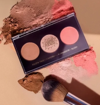 Paleta Trio Contorno Iluminador Blush Classic Sp0014 Super Poderes