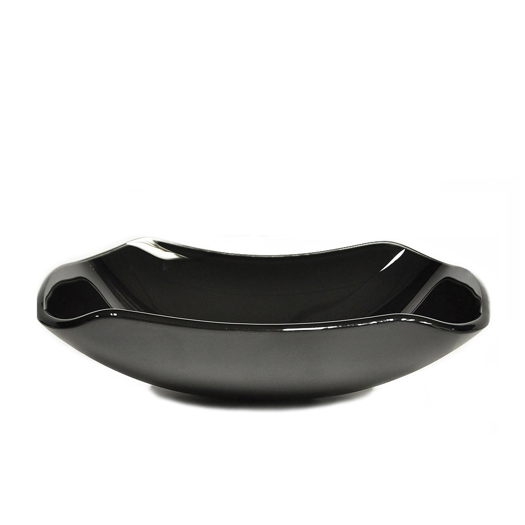 Cuba De Vidro Abaulada 51cm Preto