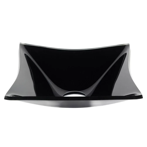 Cuba De Vidro Quadrada 31cm Preta