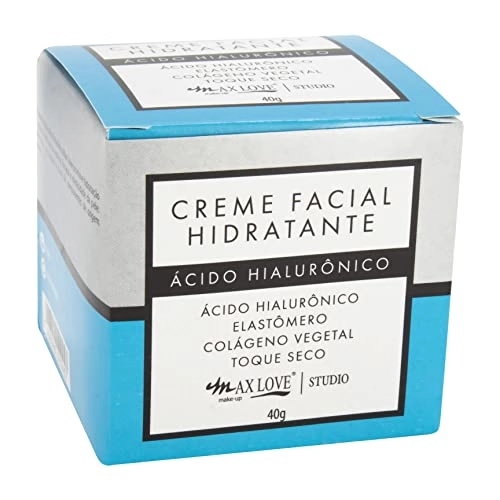 Creme Facial Hidratante Acido Hialurônico Max Love 40g