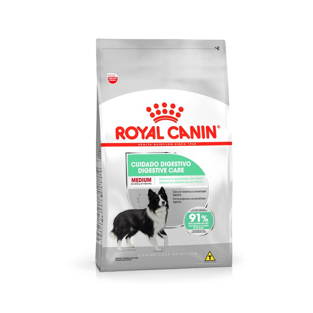 Ração Medium Cuidado Digestive Care Royal Canin 10,1kg