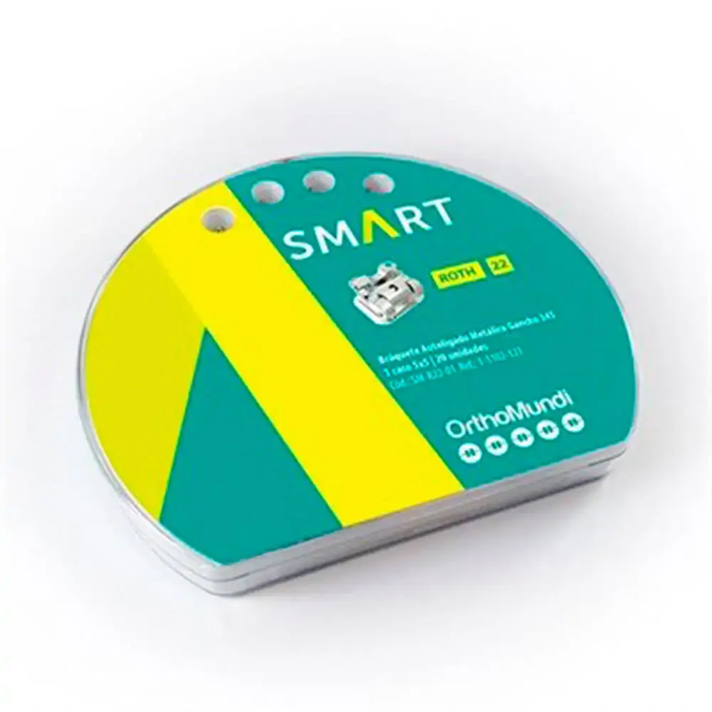 Bráquete Autoligado Interativo Roth Smart 022 Gch Cp - Orthomundi