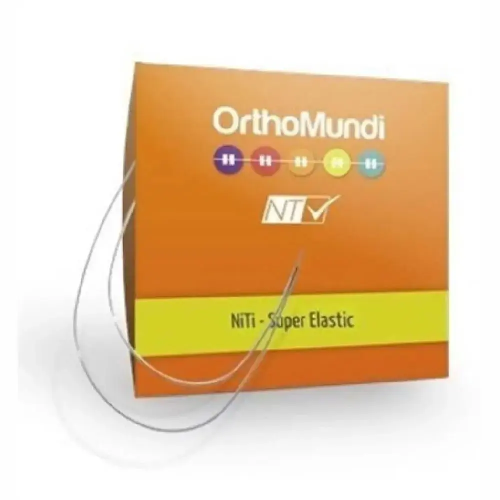 Arco NiTi Superelastico Retangular - OrthoMundi - .017x.025 Superior (Cód. 26.8001)