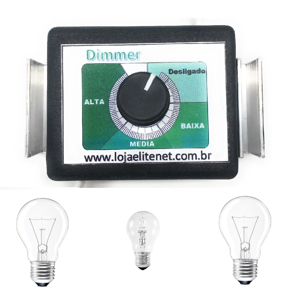 Dimmer Para Lampadas Halogenas Ou Incandescentes Para Estufas Ou Codorneiras Dimer