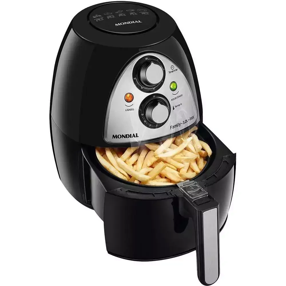 Fritadeira Elétrica Sem Óleo Air Fryer Mondial Naf-03i Family 4 Litros 1500W - 110V