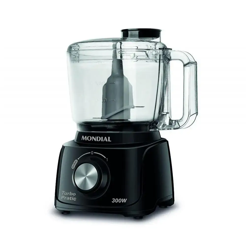 Mini Processador Mondial Turbo Pratic MP-16-B Preto 300W 220V 69925-02 - 220v