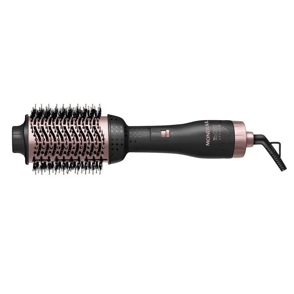 Escova Secadora Mondial ES-14 Preto Golden/Rose 1200W 127V - 110V