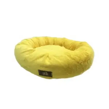 Cama Nuvem Pelúcia Amarelo Tamanho M Fábrica Pet