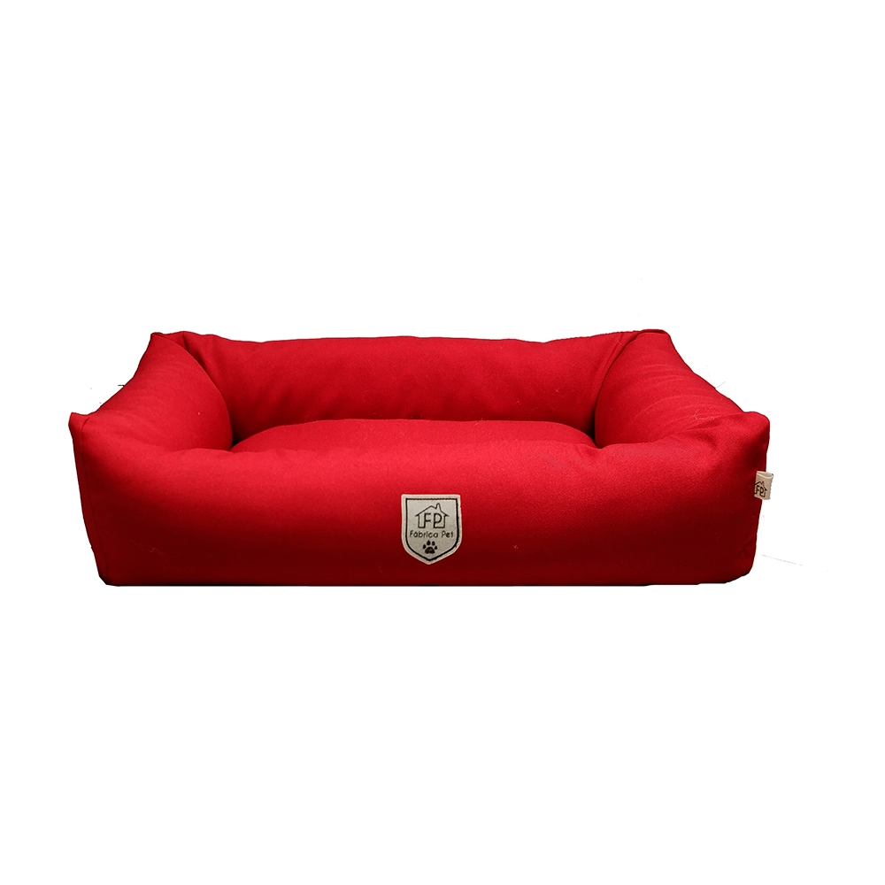Cama Retangular Fábrica Pet Vermelha