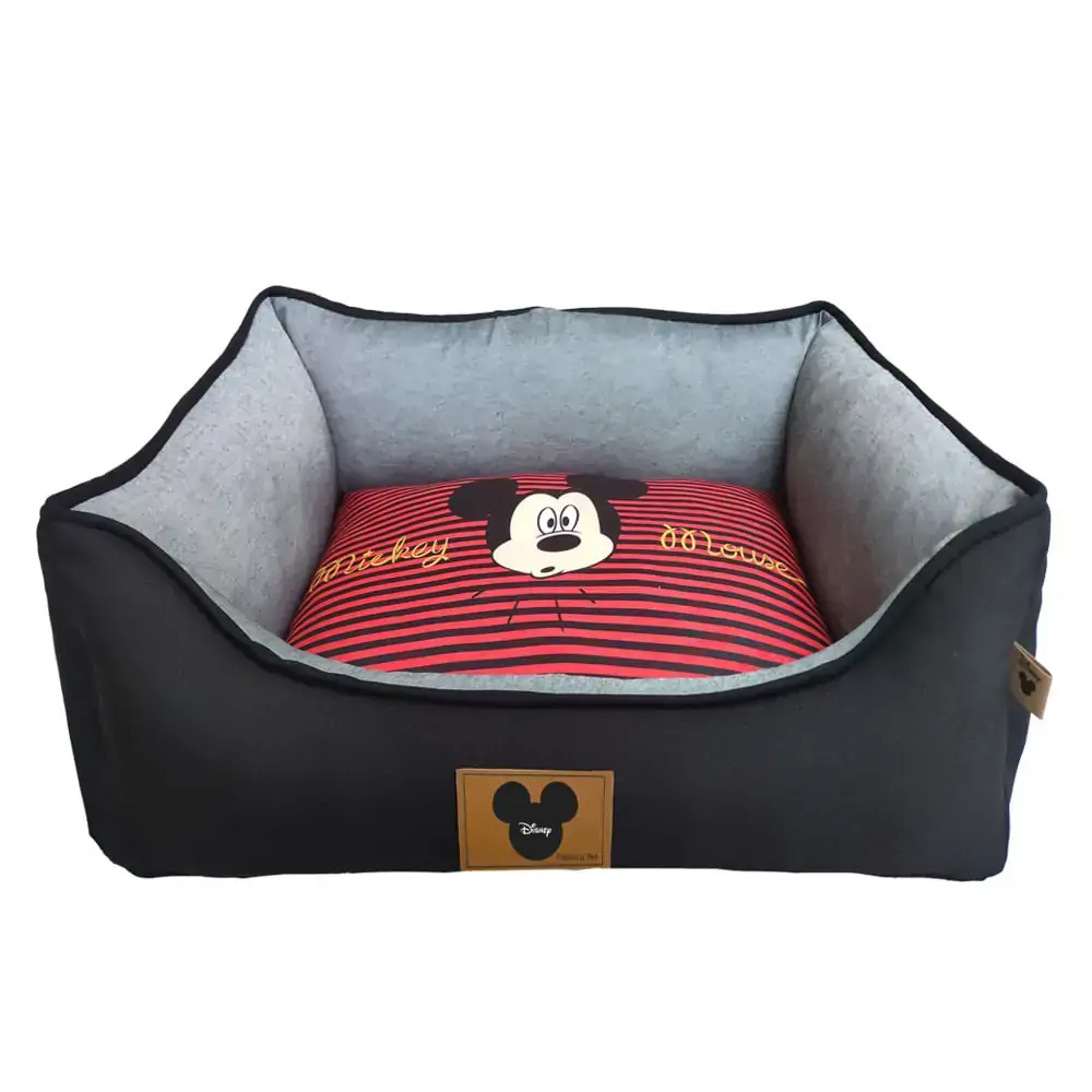 Cama Quadrada Listra Preta Disney Mickey P