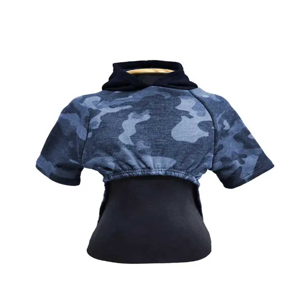 Blusa Moletom Militar Azul Para Cães