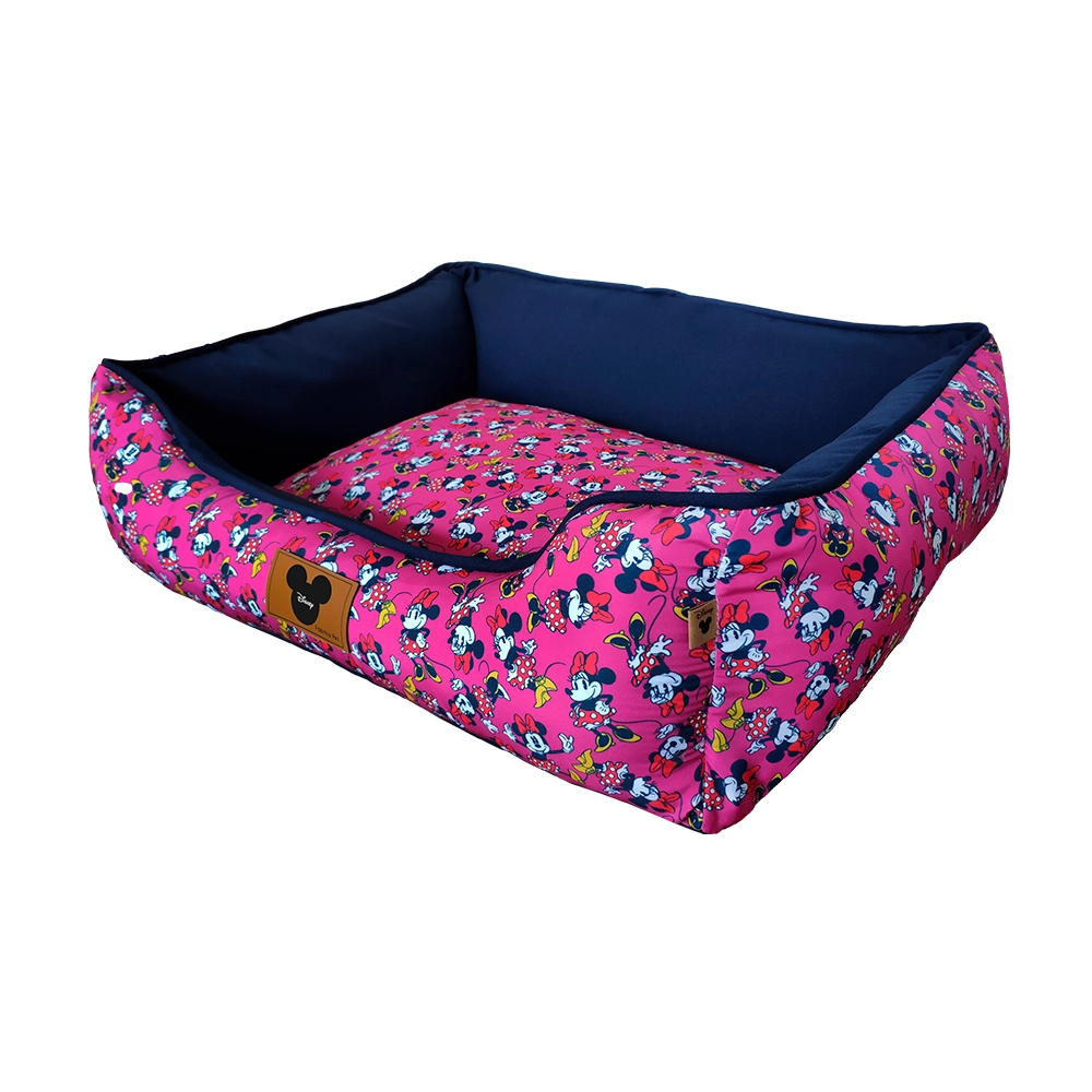Cama Quadrada Estampada Disney Rosa Minnie G