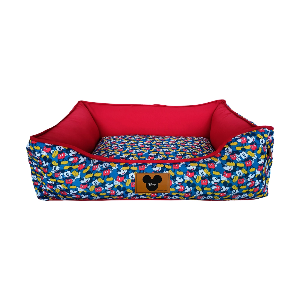 Cama Quadrada Estampada Disney Azul Mickey G