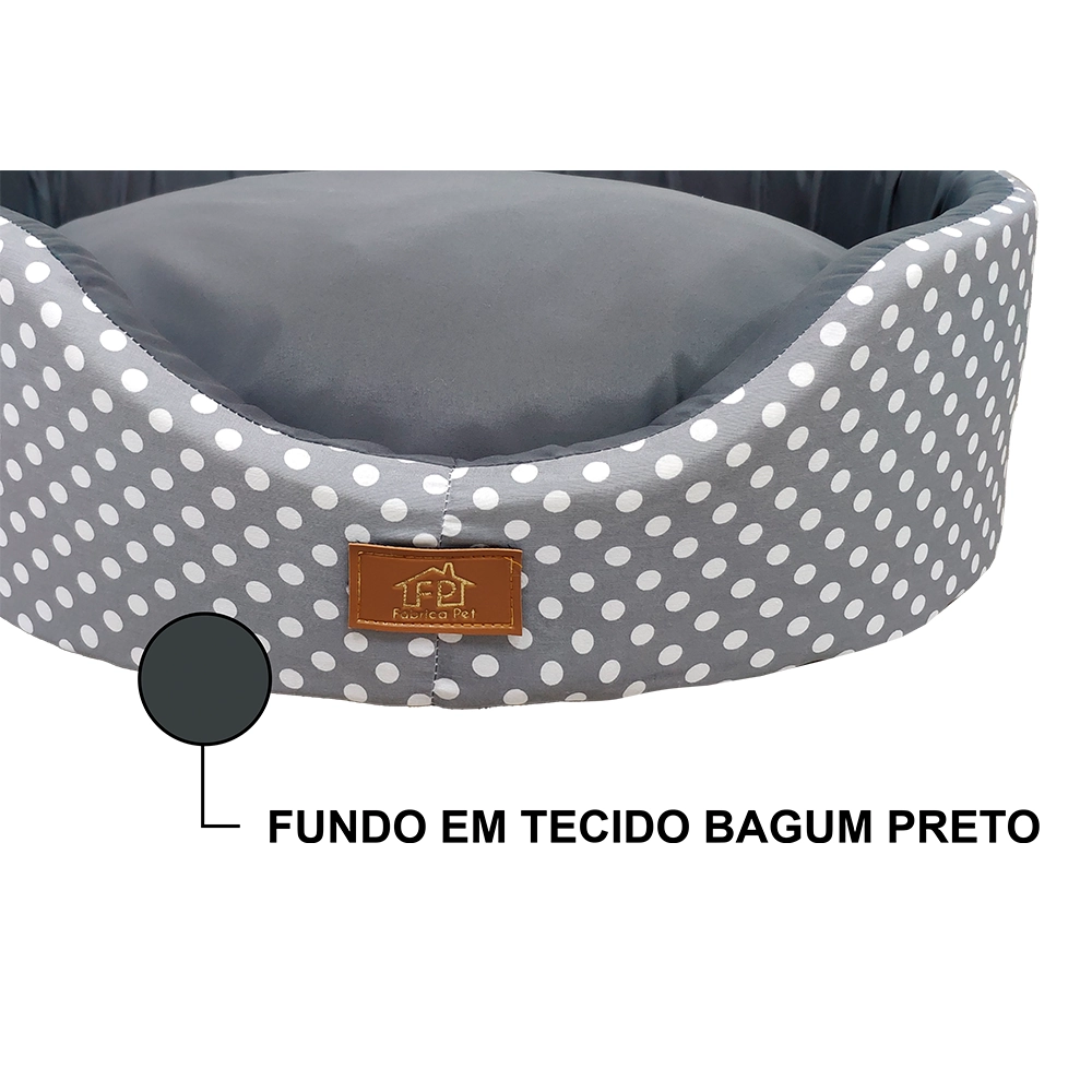 Cama Oval Unic Cinza P